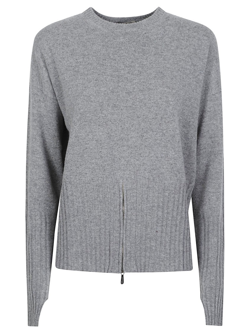Drumohr Over Round Neck Merino Wool-Cashmere Sweater