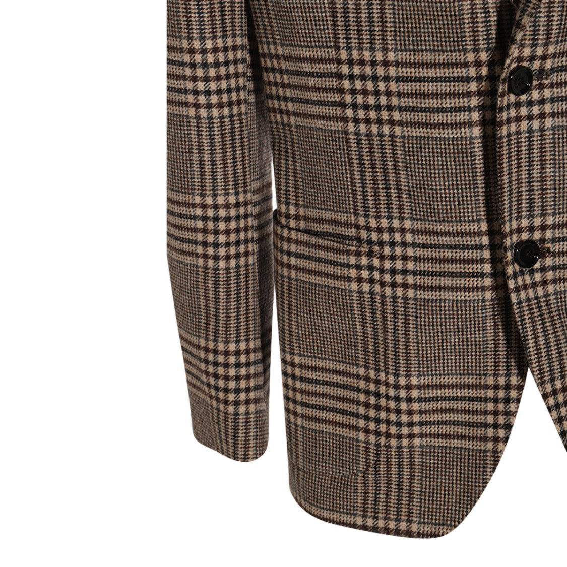 Lardini Tailored Plaid Jacket In Brown