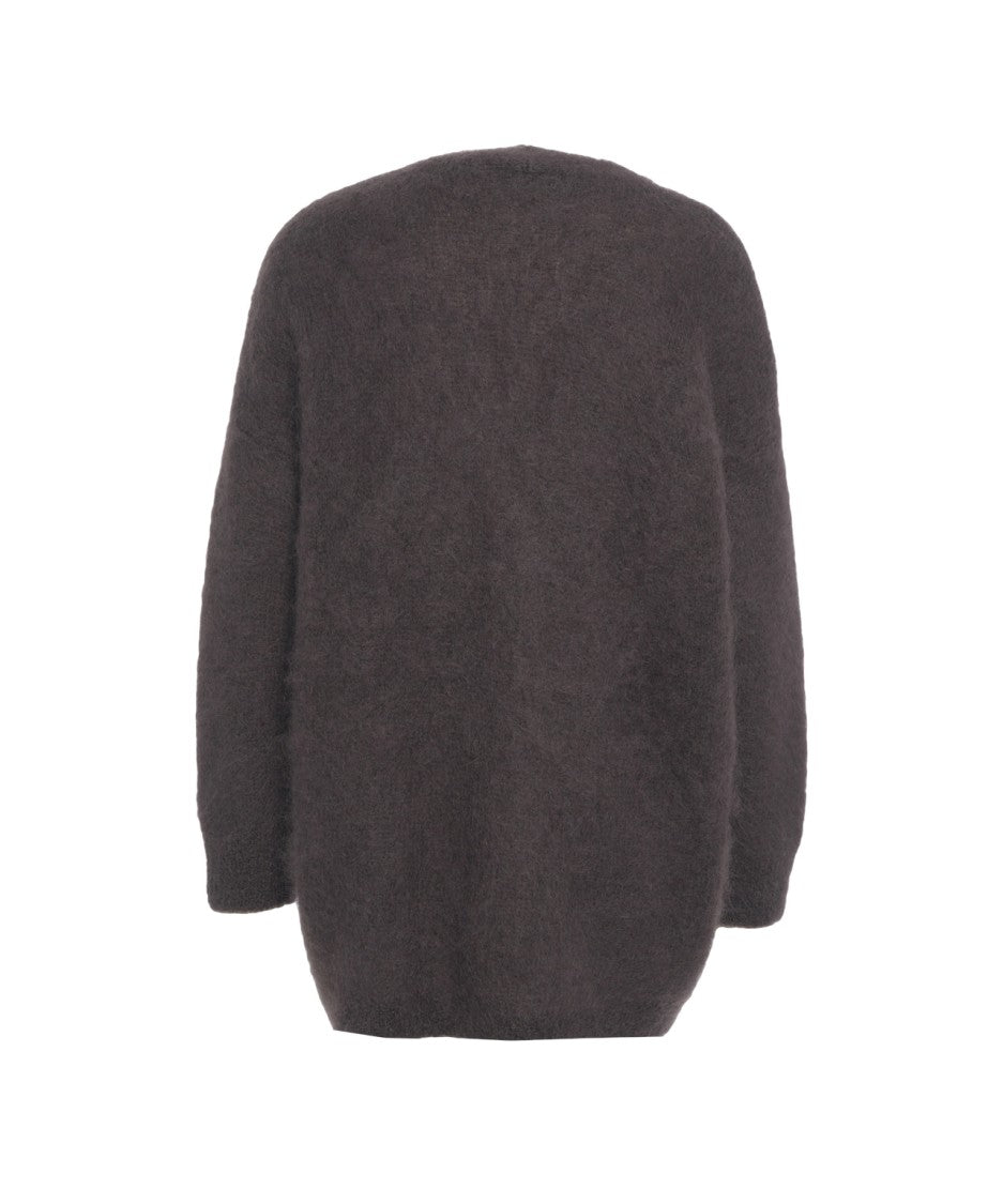 Kaos Oversized Mohair Cardigan With V-Neck