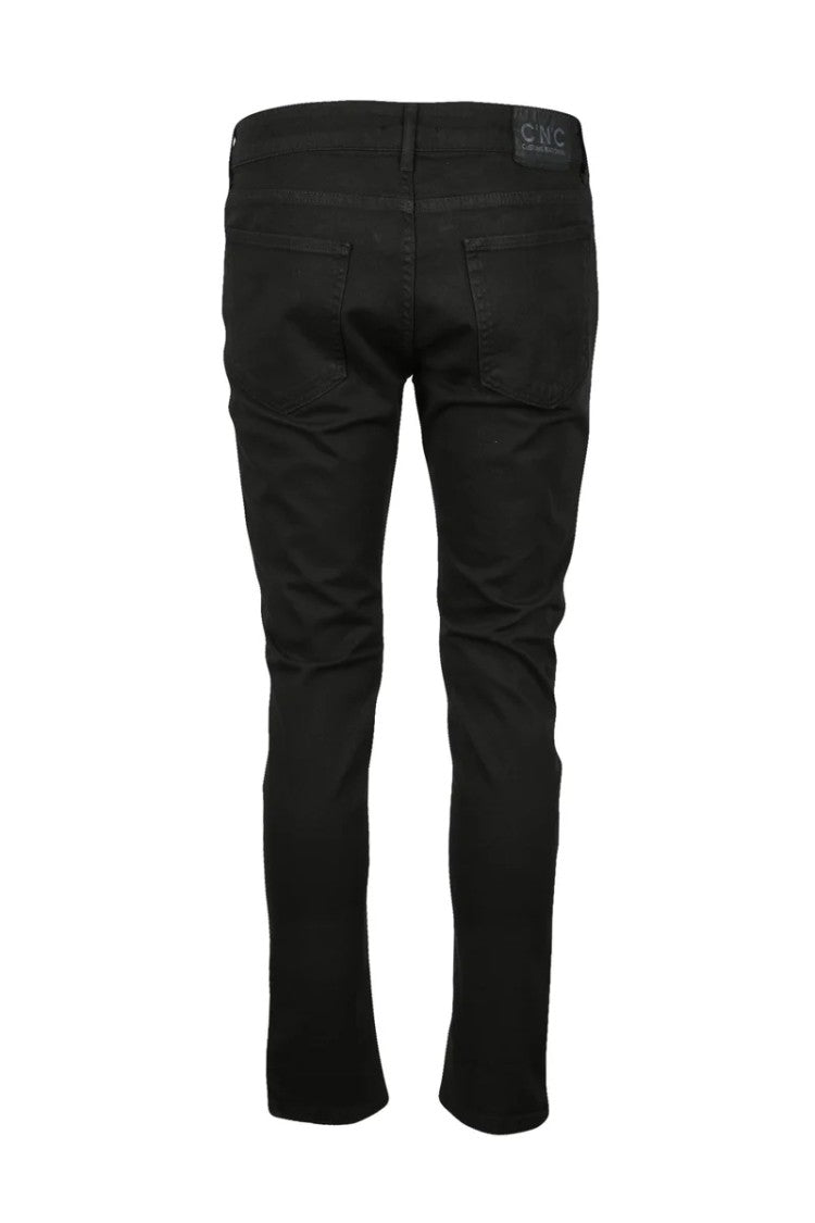 C N C Costume National Slim Fit Black Stretch Denim Jeans