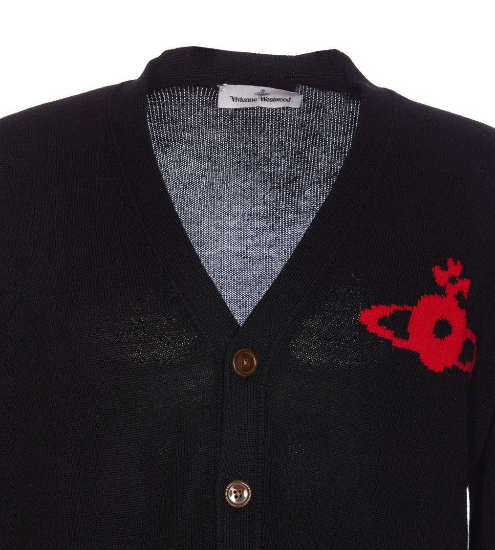 Vivienne Westwood Orb Cardigan – Black