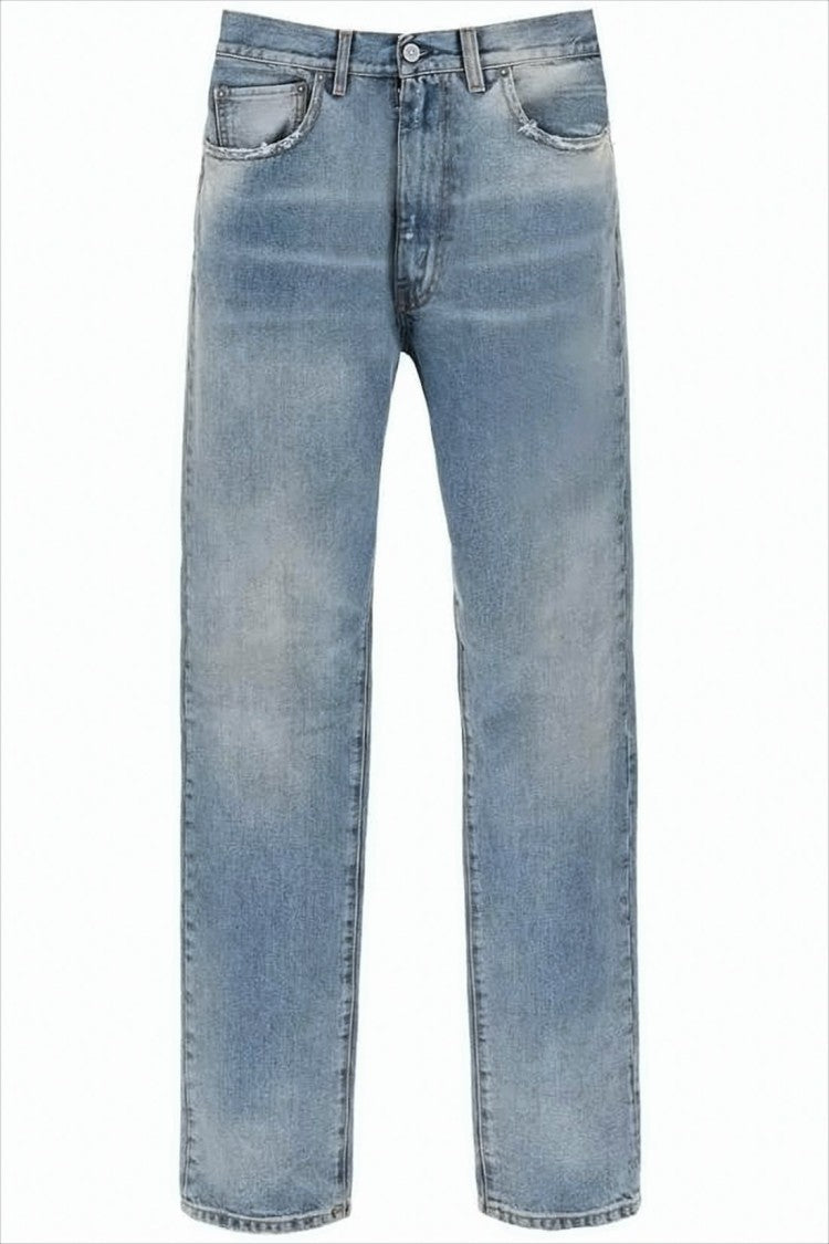 Maison Margiela Relaxed Straight-Leg Denim Trousers With Subtle Whiskering