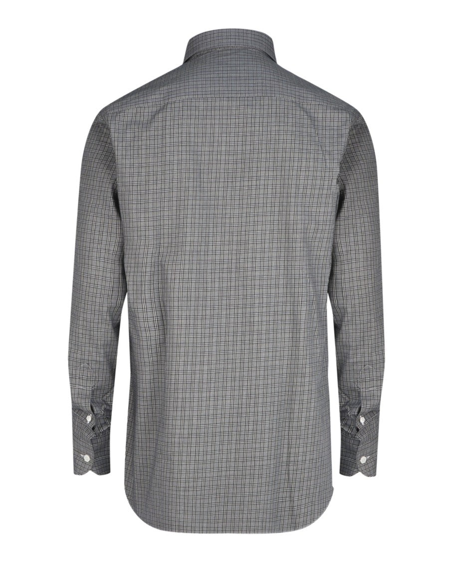 Brioni Plaid Button-Up Dress Shirt