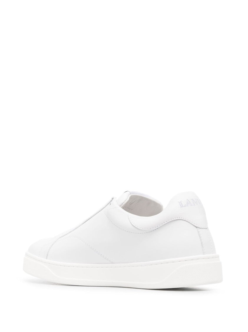 Lanvin Low-Top White Calf Leather Trainers