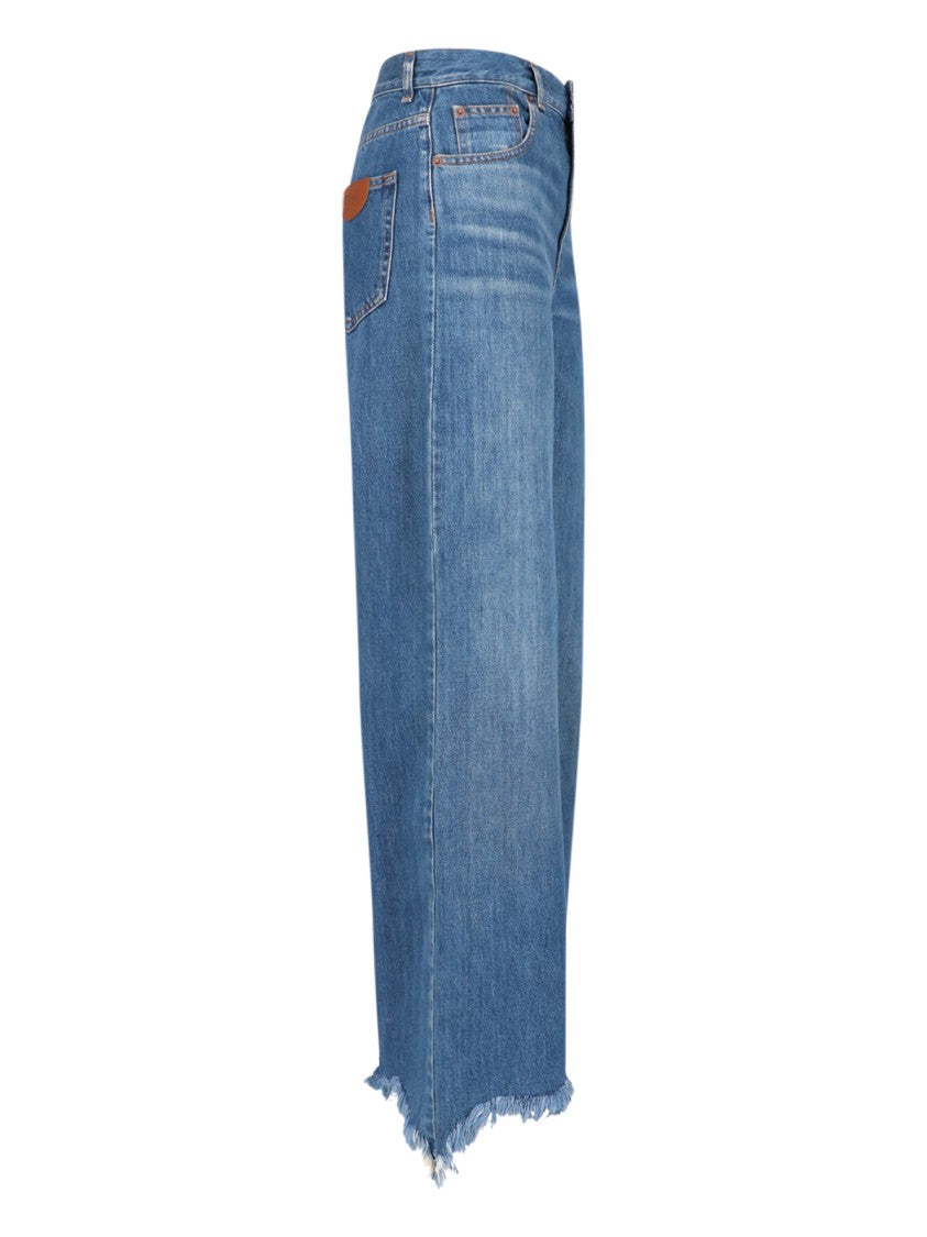 Chloé Wide-Leg Jeans – Blue