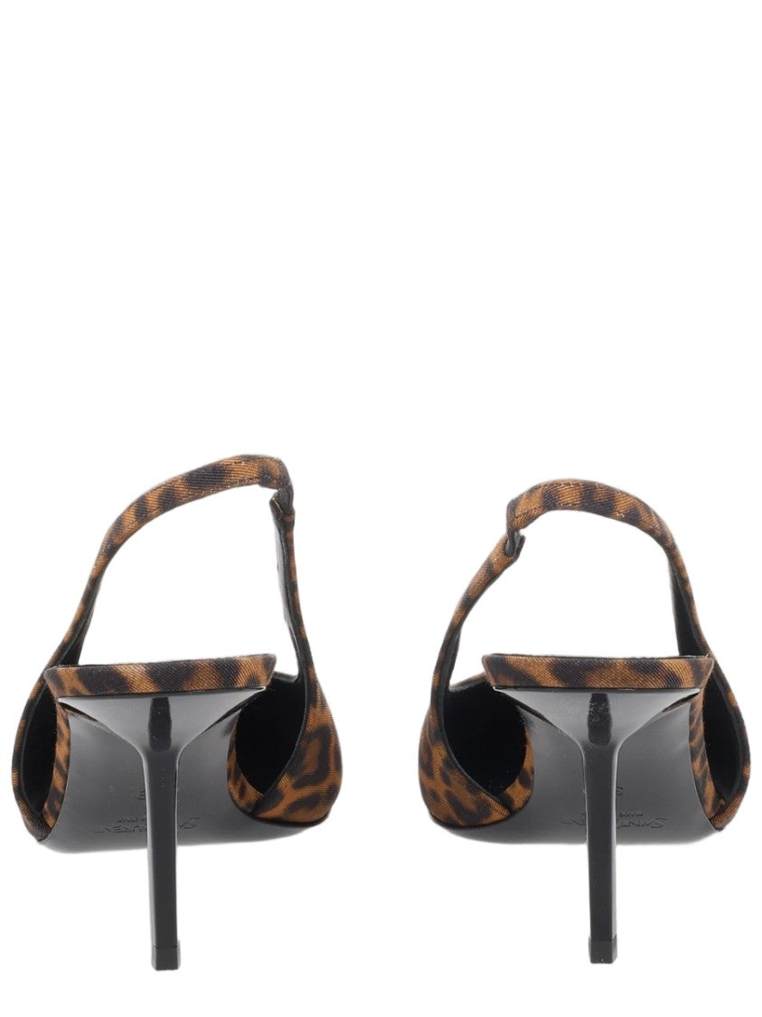 Saint Laurent Décolleté 'Babylone Breteuil' Slingback Heels In Gros-Grain