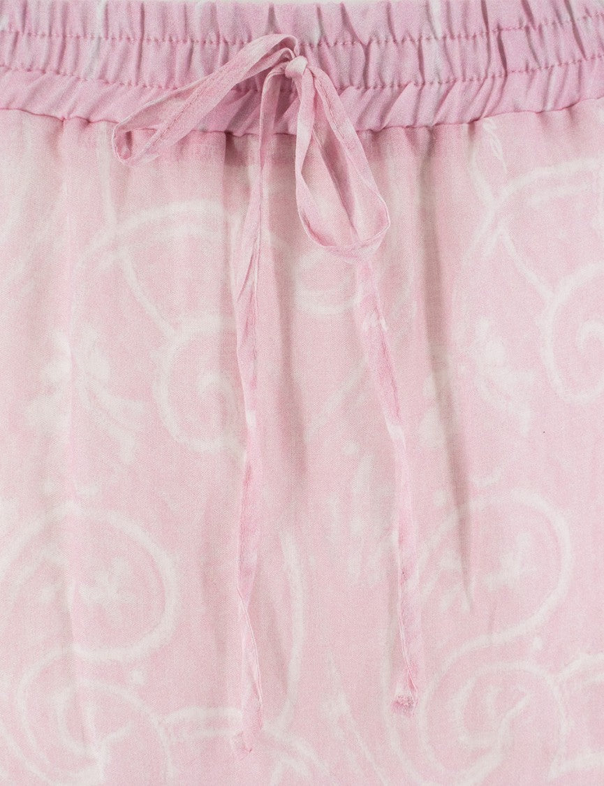 Ermanno Firenze Flowing Satin Long Skirt With High Waist