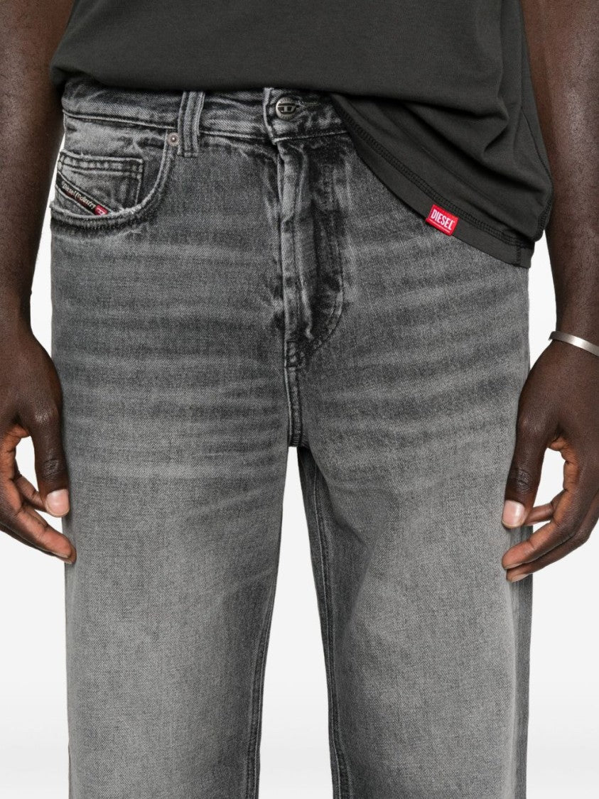 Diesel Grey Faded Wash Denim Jeans