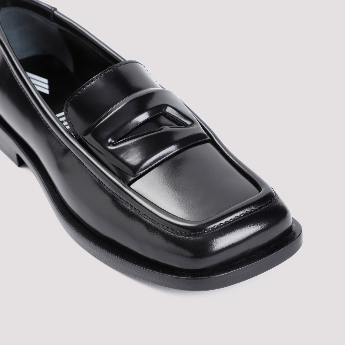 The Attico Black Amanda Loafers