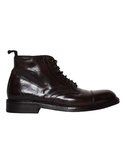 Green George Brown High Tied Ankle Boot