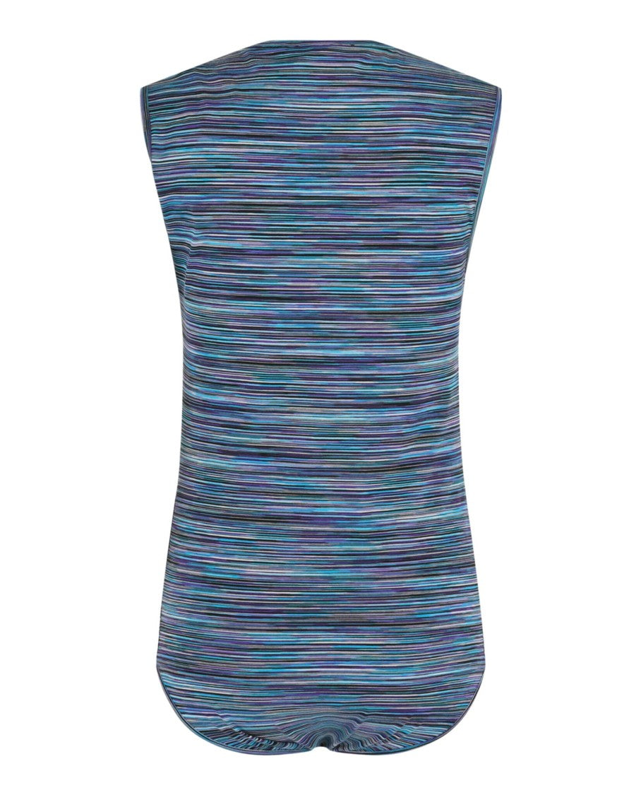 M Missoni Striped Sleeveless Bodysuit