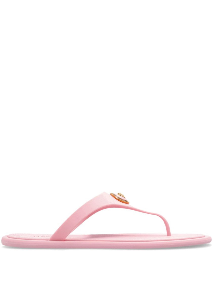 Versace Silk And Nylon Blend Strappy Sandals