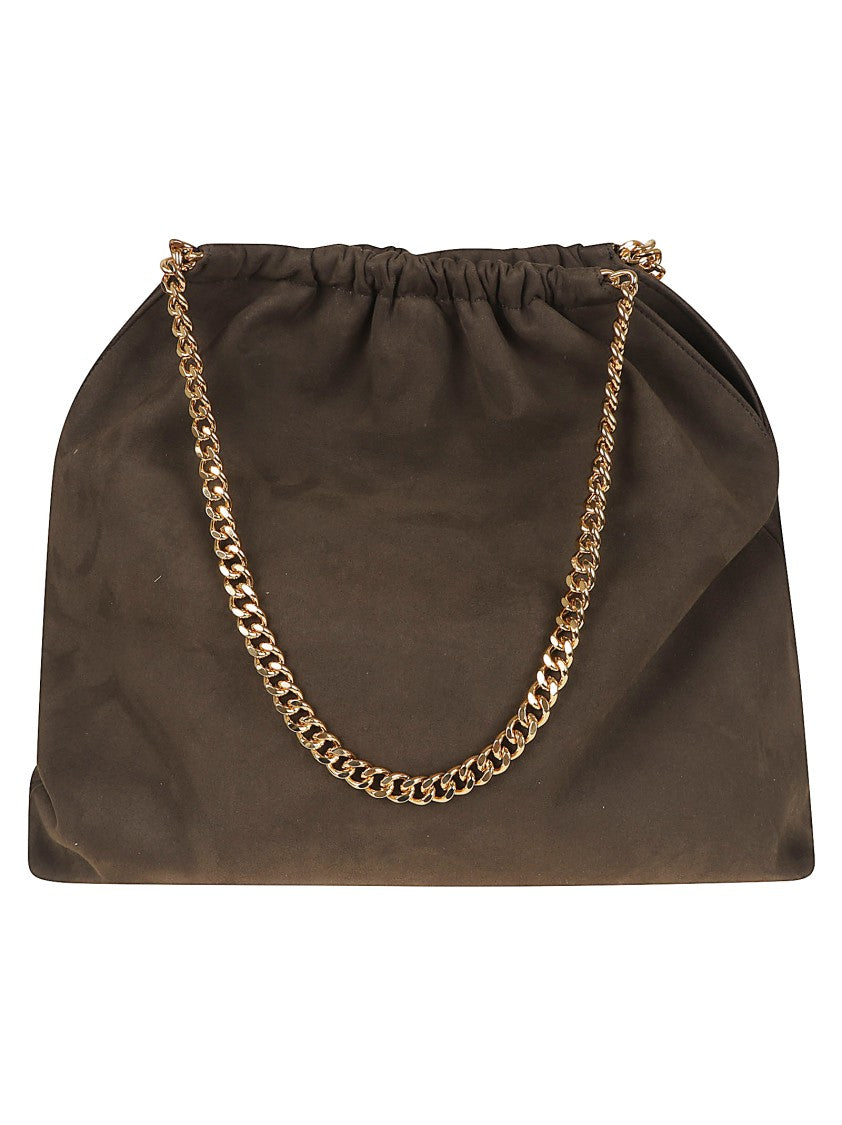Stella Mccartney Medium Drawstring Tote Bag With Signature Chain Detail