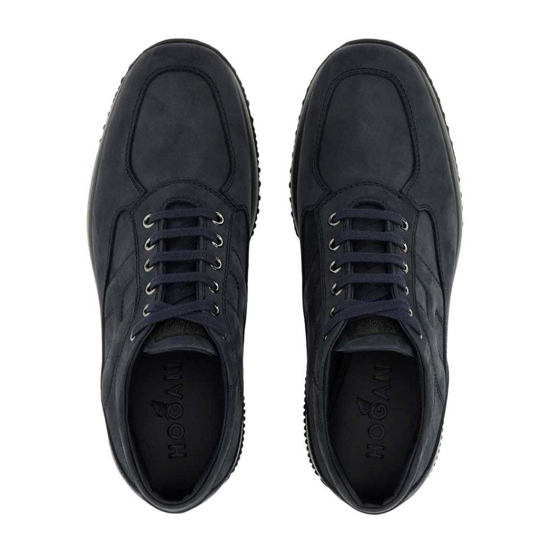 Hogan Contemporary Blue Calfskin Hogan Interactive Shoes