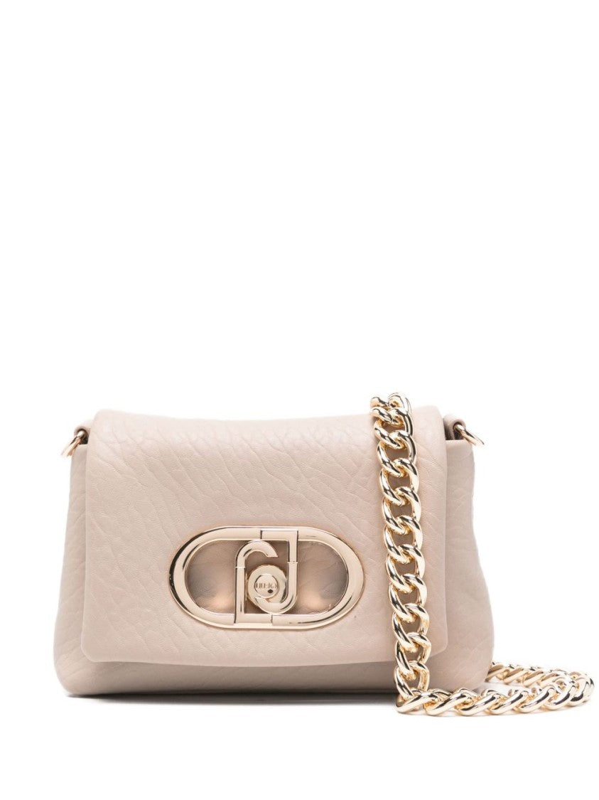 Liu Jo Minimalist Textured Bag With Metallic Clasp And Chain Strap