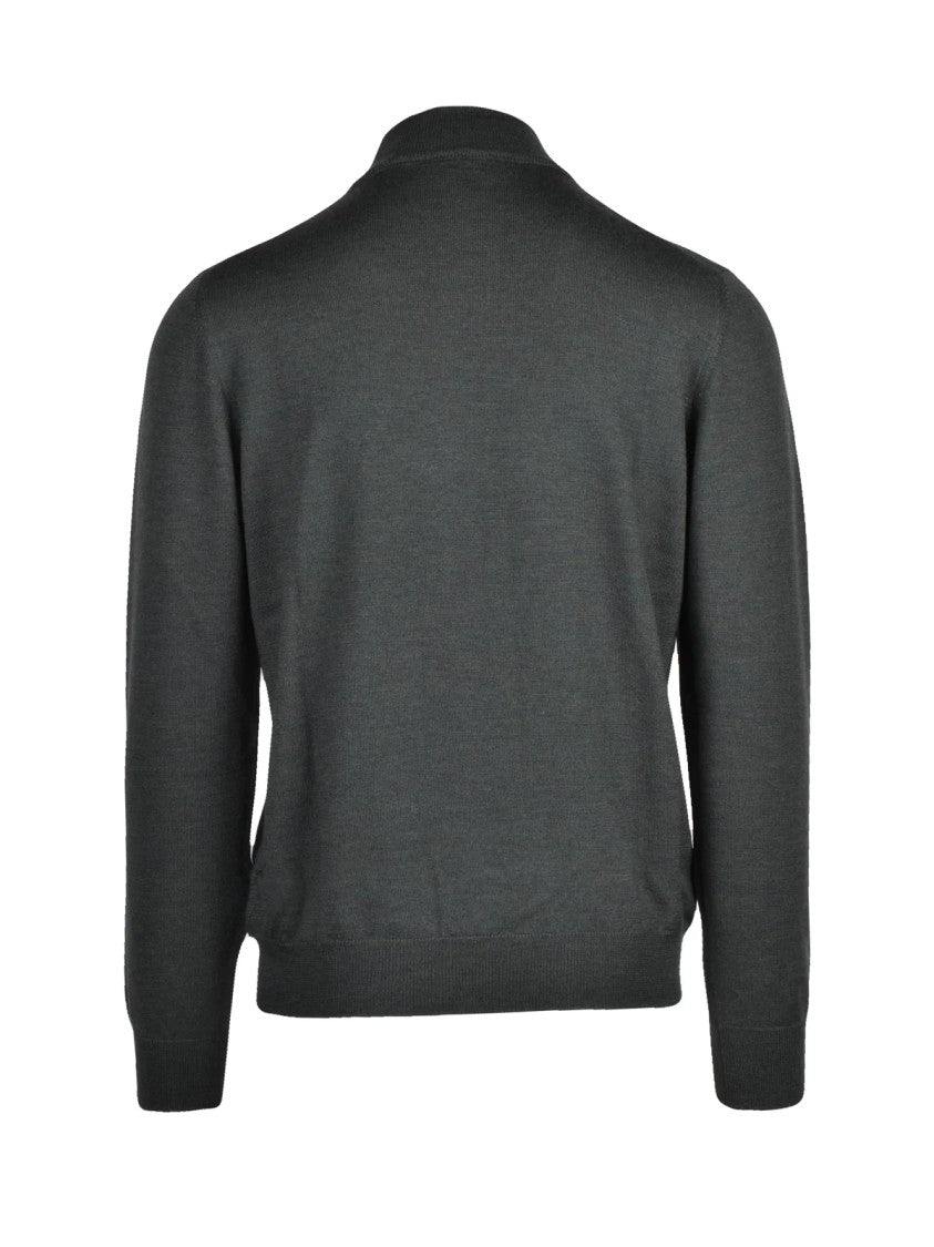 Gran Sasso Turtleneck Sweater With Fitted Silhouette In Vibrant Green