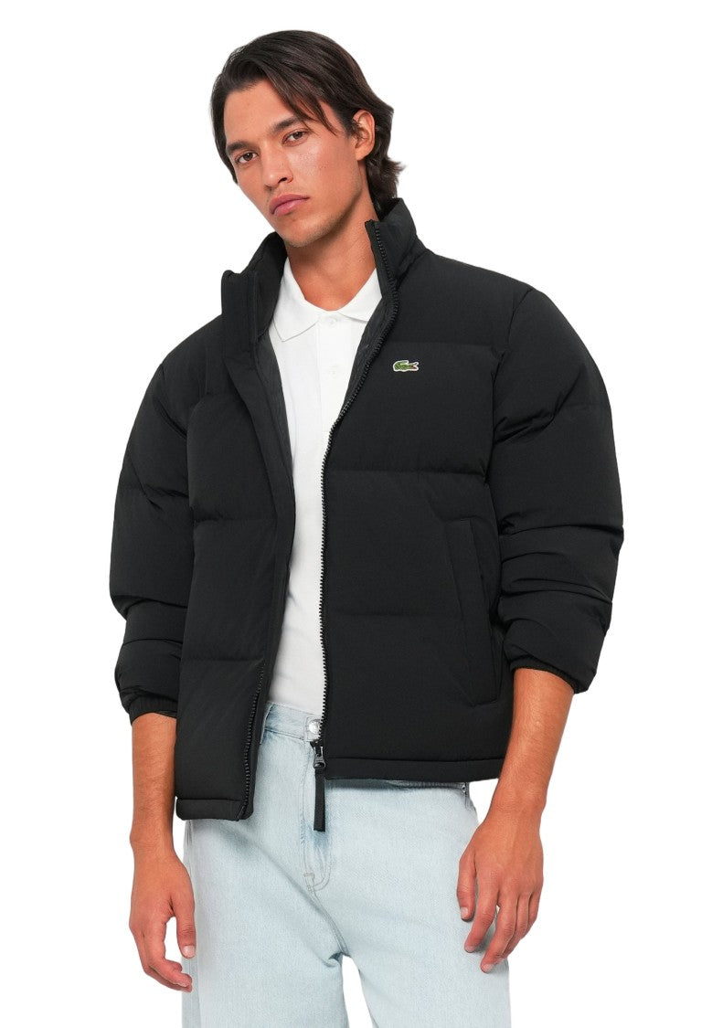 Lacoste Black Quilted Puffer Jacket