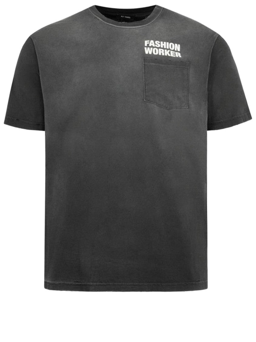 Willy Chavarria Contrasting Logo Cotton T-Shirt With Chest Pocket