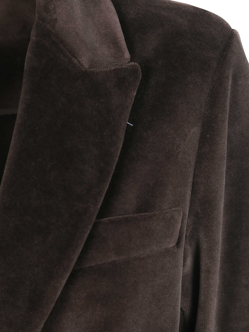 Circolo Smooth Velvet Blazer