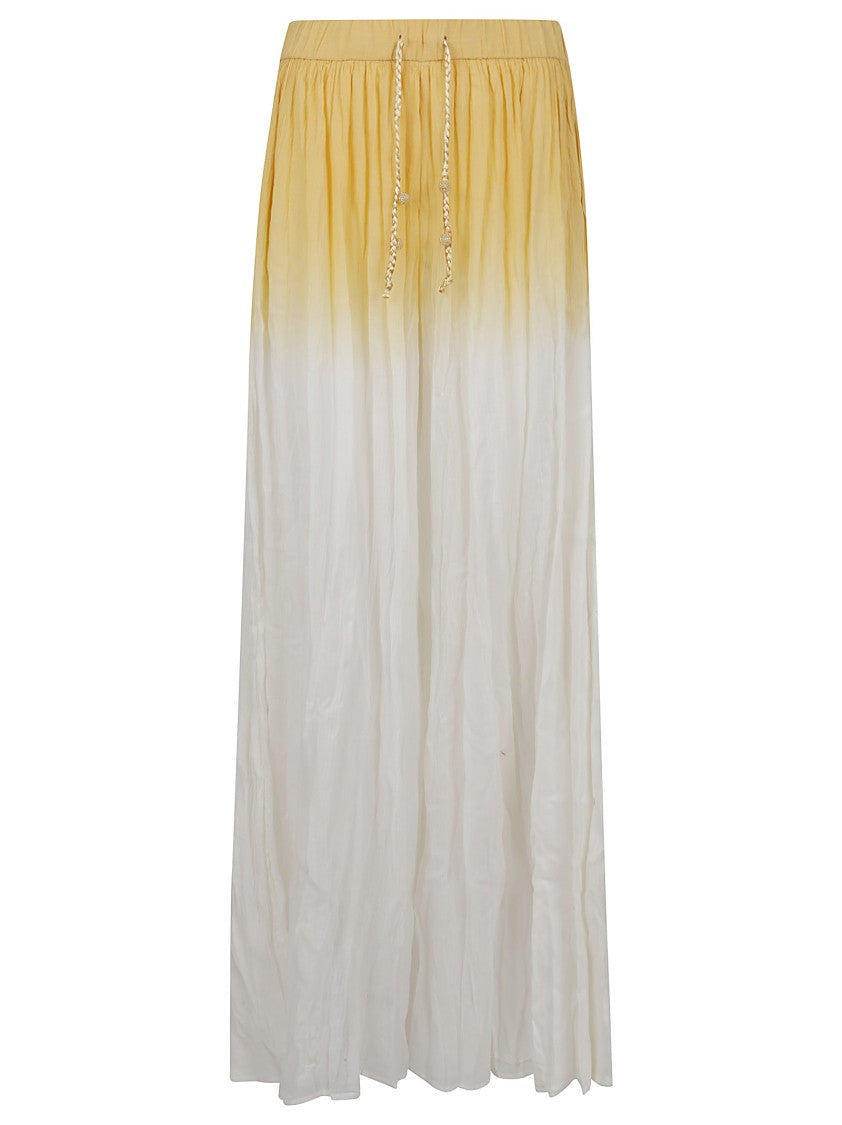 Pinko Maxi Skirt With Gradient Effect And Drawstring Waistband