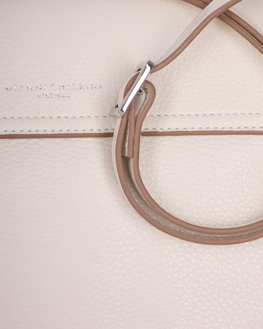 Gianni Chiarini Pebbled Leather Shoulder Bag With Adjustable Strap