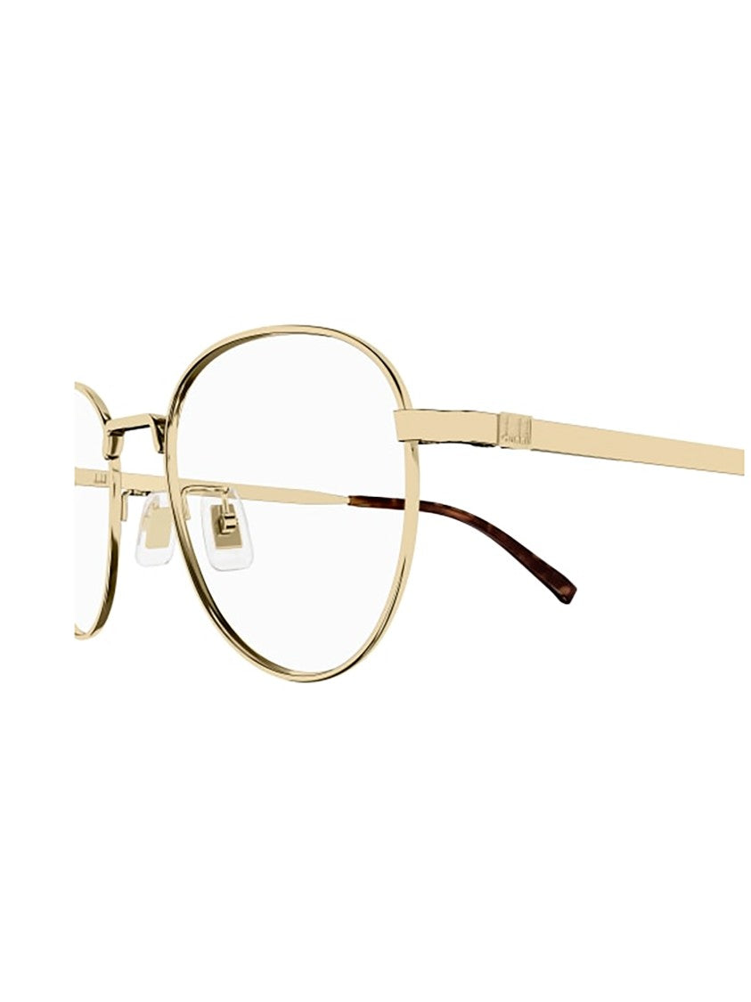 Dunhill Gold Du0085o Titanium Oval Sunglasses