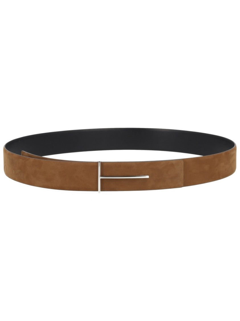 Tom Ford Smooth Calf Leather T-Slim Belt