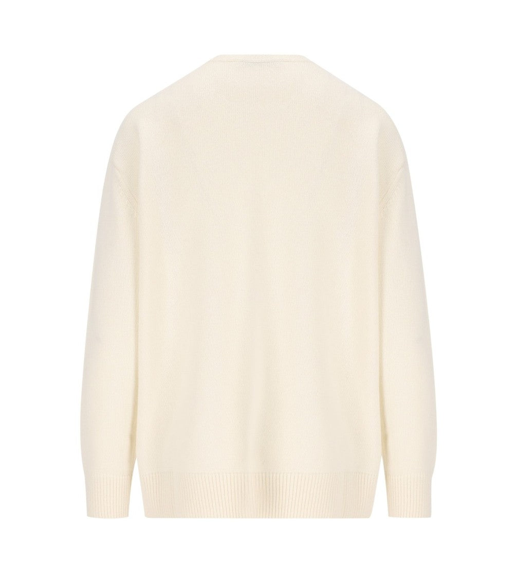 Max Mara Classic Crew Neck Sweater With Sequined Detail