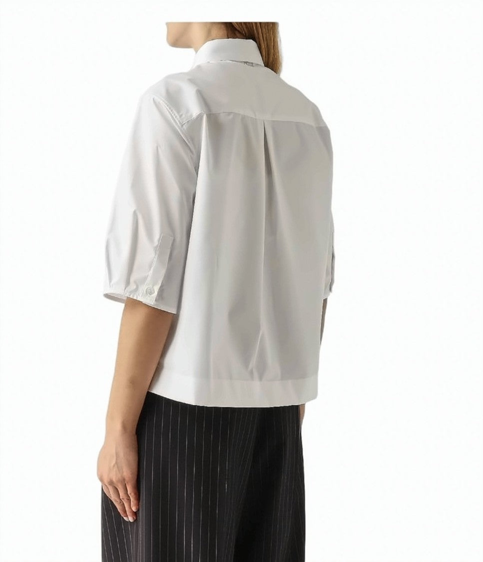 Herno Cotton 3/4 Sleeve Classic Collar Shirt