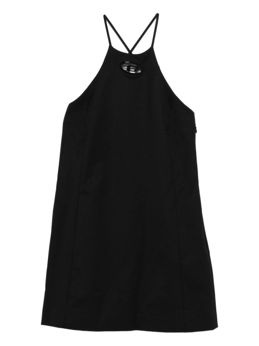 Diesel Black Halterneck Cutout A-Line Dress