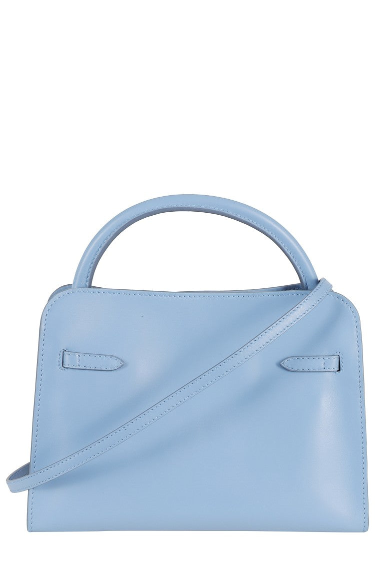 Biasia Light Blue Iconic Hot Minute Snap-Hook Leather Shoulder Bag