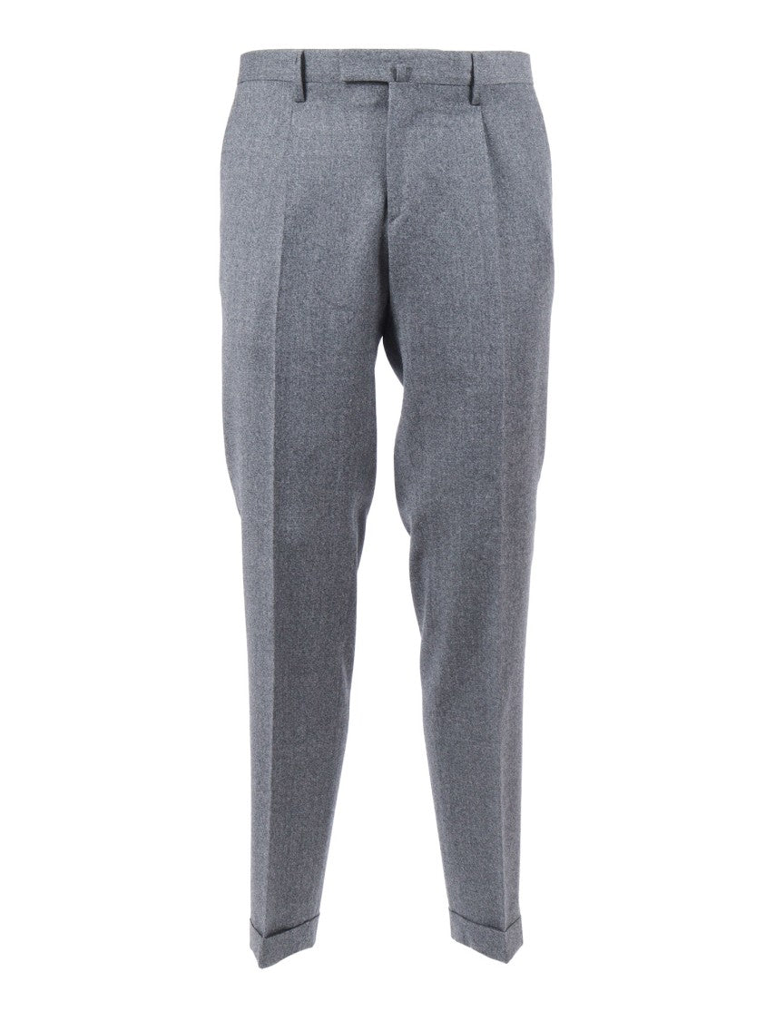 Briglia Tailored Straight-Leg Pants With Subtle Ankle Taper