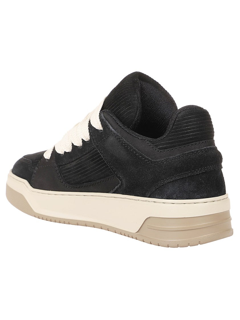 Hogan H667 Sporty Black Sneakers With Leather