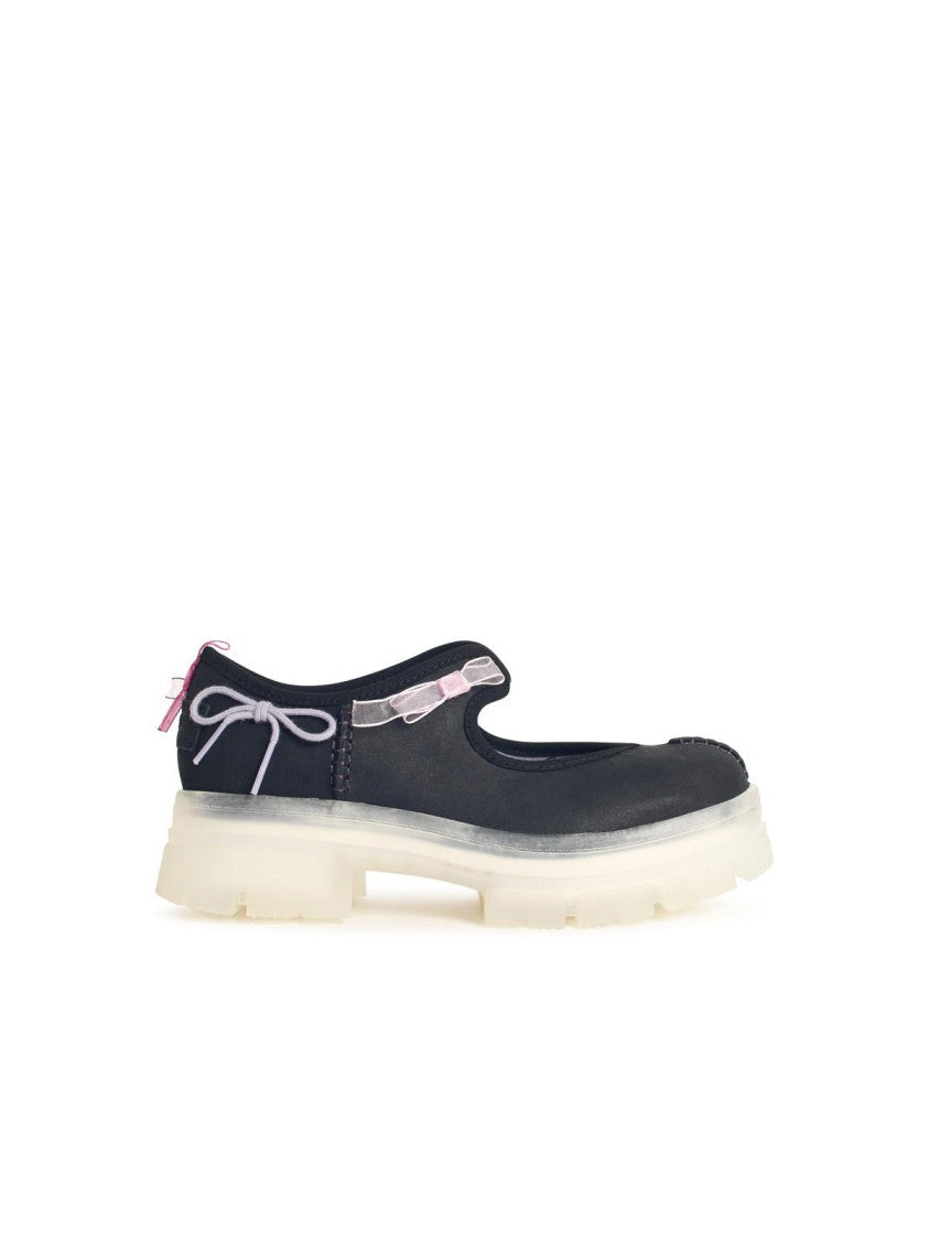 Ugg Areum Mary Jane' Black Leather Sneakers