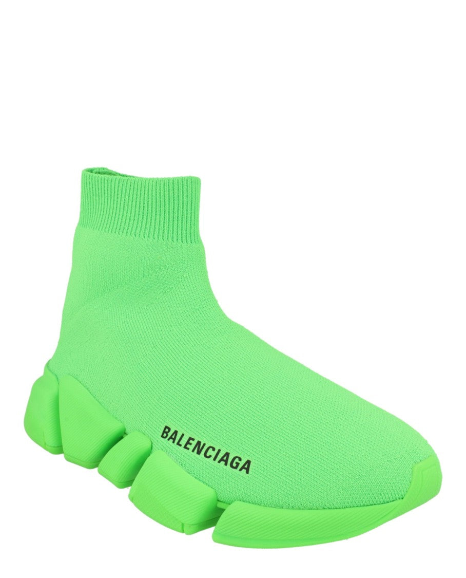 Balenciaga Sock-Like Knit Sneakers With Ribbed Ankle Collar And Chunky Sole