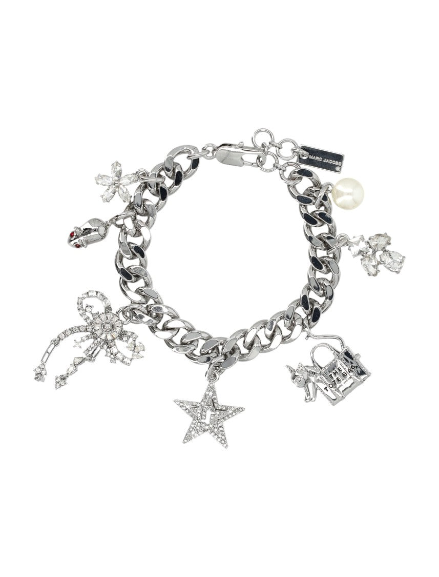Marc Jacobs Crystals Icon Charms Bracelet