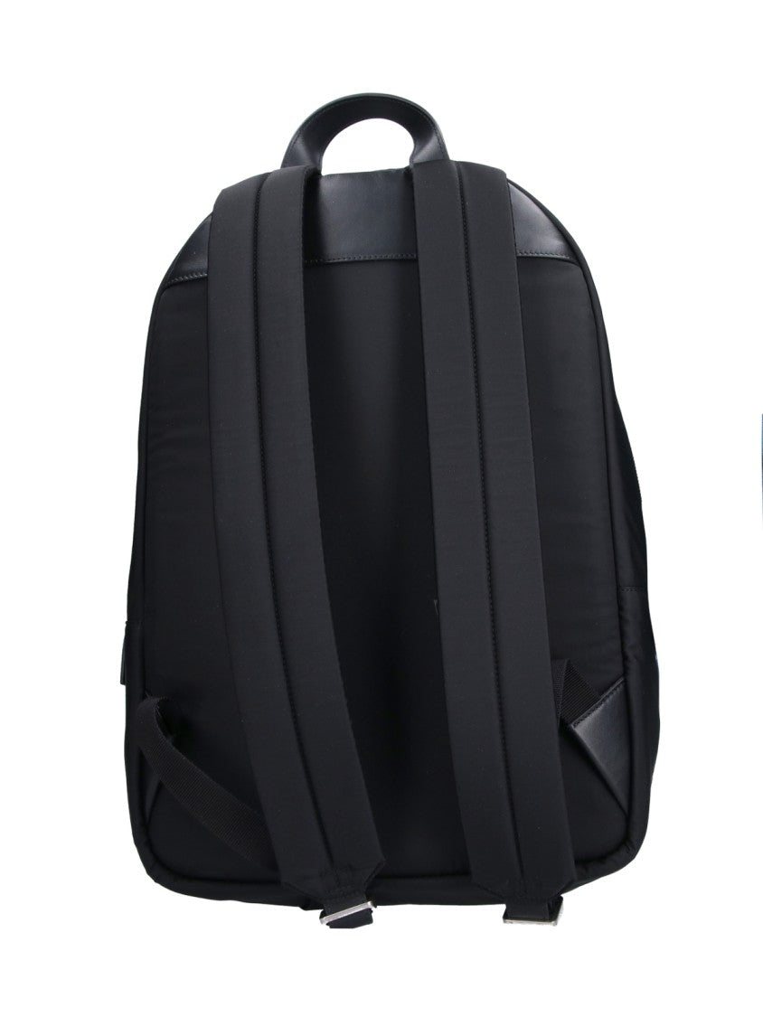 Jil Sander Black Urban Double Zip Fabric Backpack