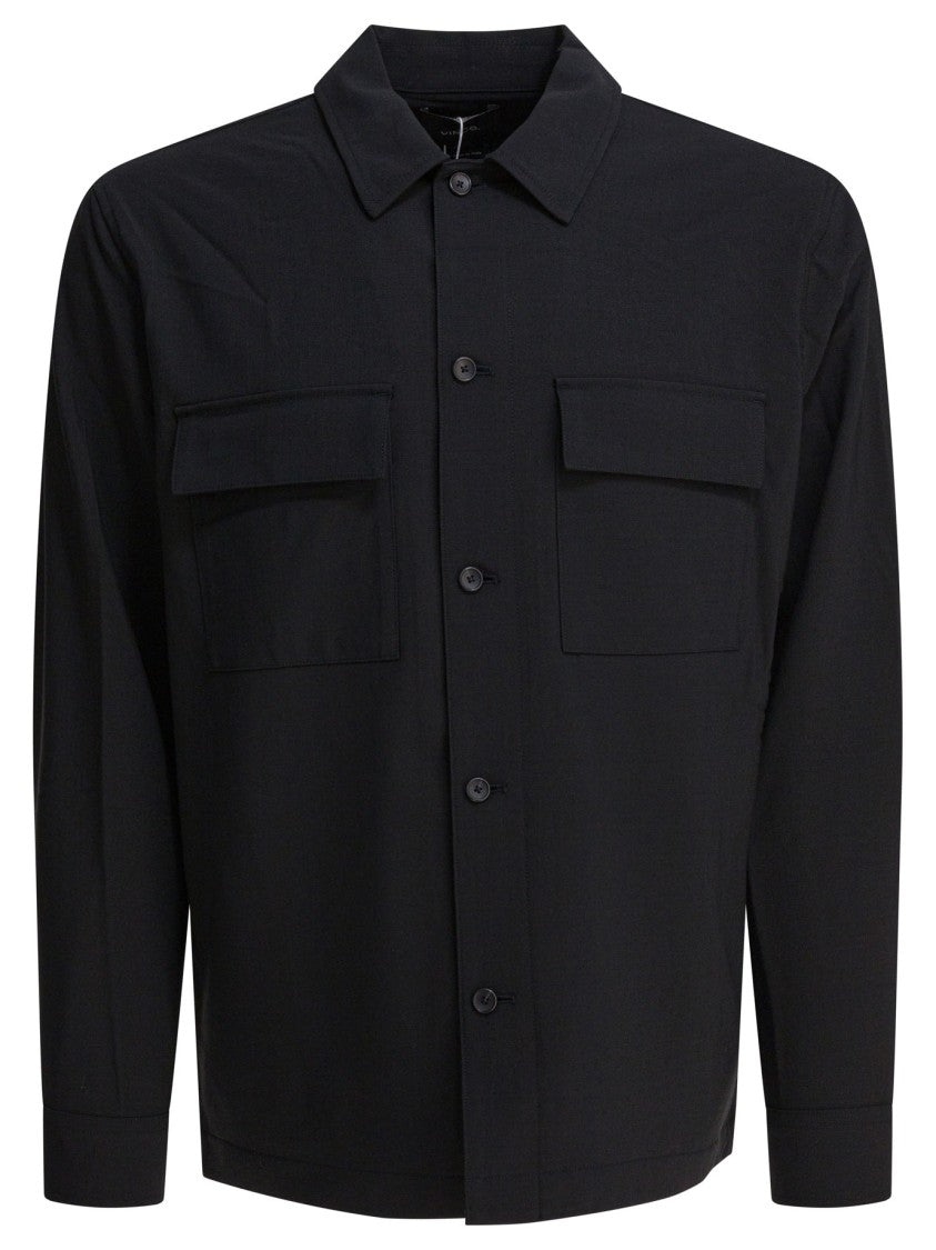 Vince Overshirt Jacket With Classic Collar