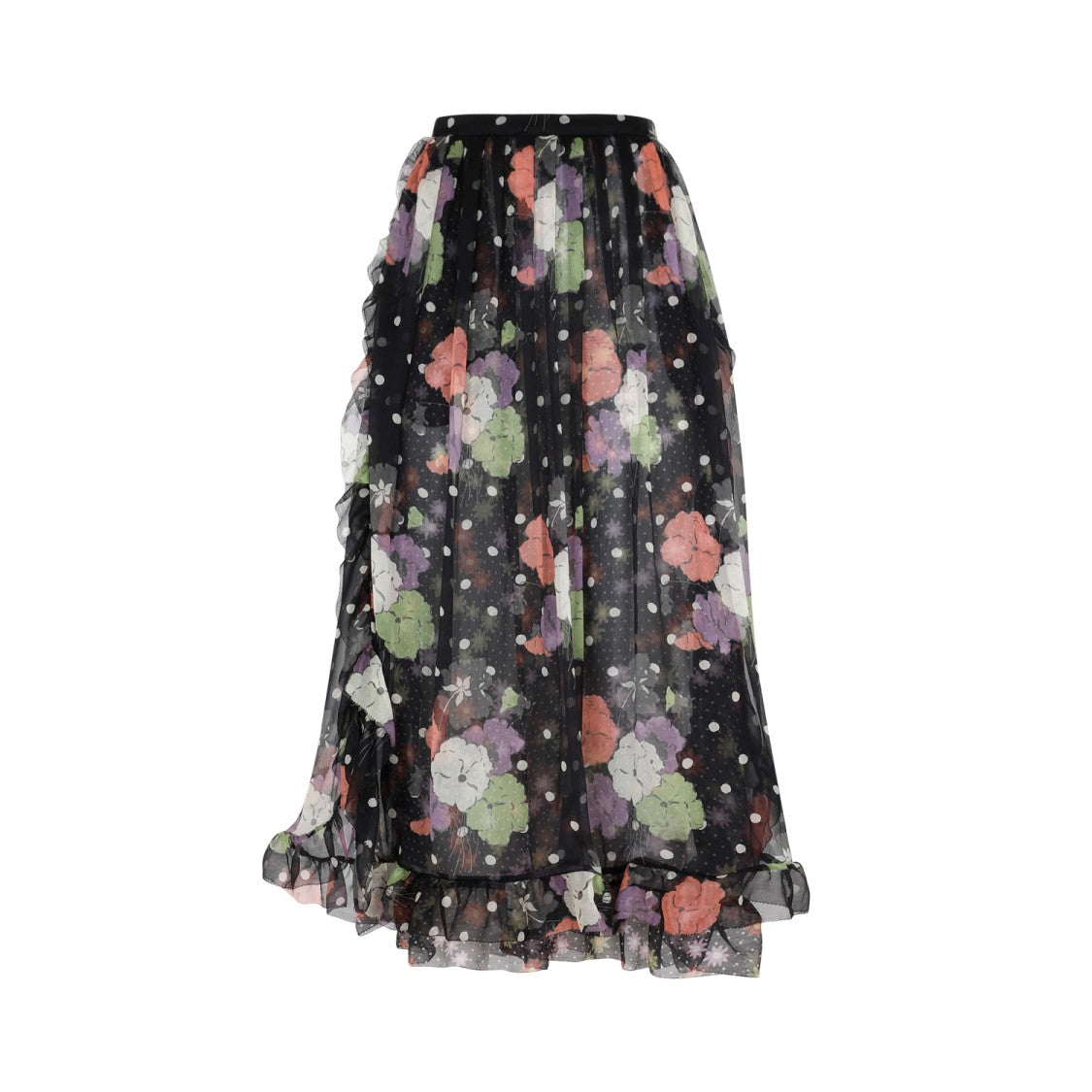Etro Black Silk Skirt