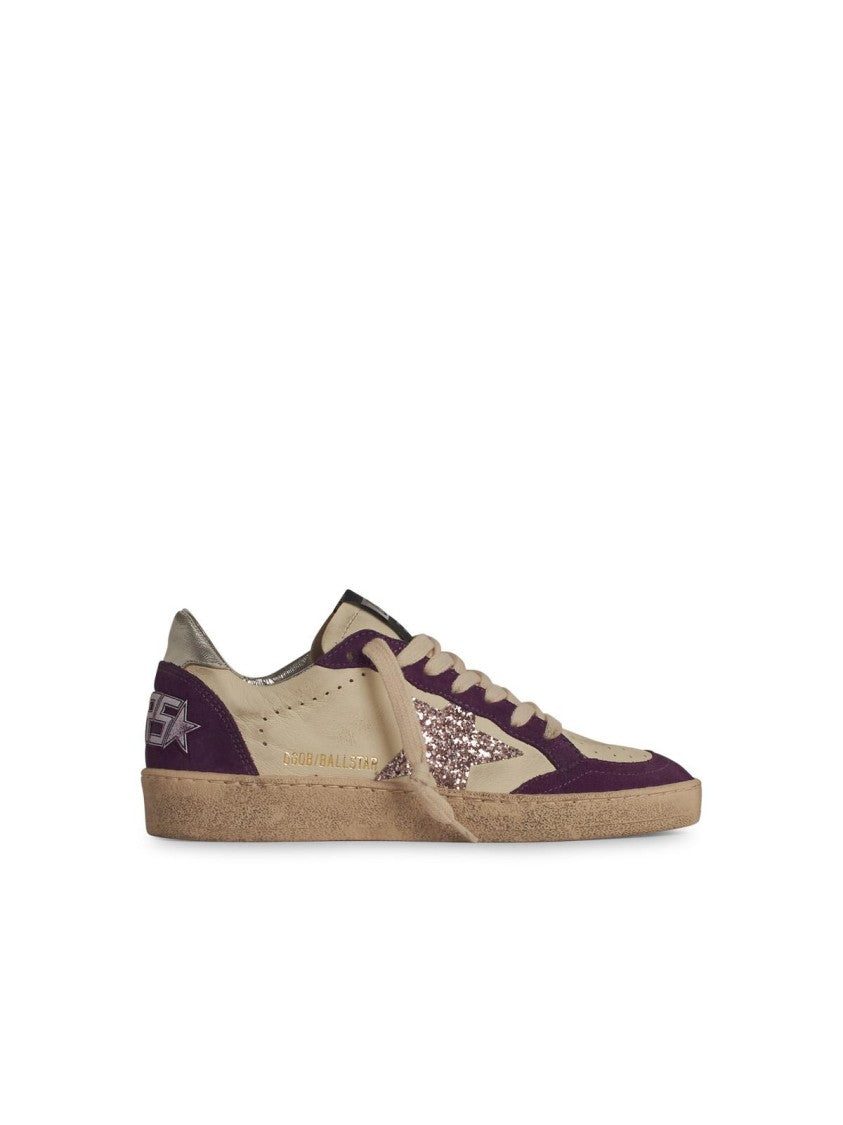 Golden Goose Ball Star' Beige Leather Sneakers