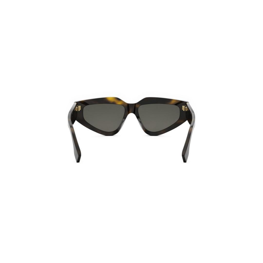 Fendi Angular Tortoiseshell Sunglasses With Cat-Eye Lenses