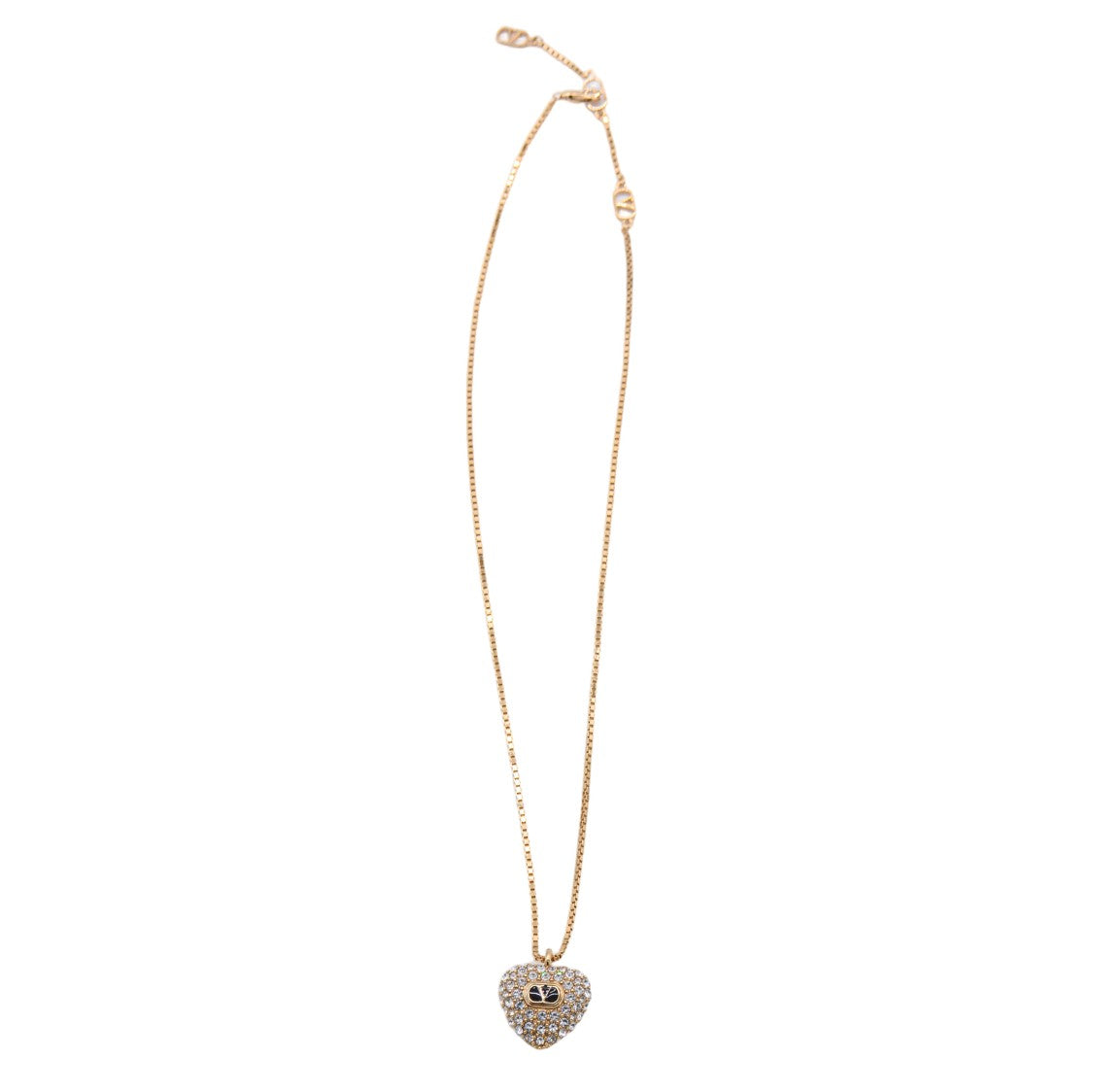 Valentino Garavani Golden Necklace With Delicate Chain Design