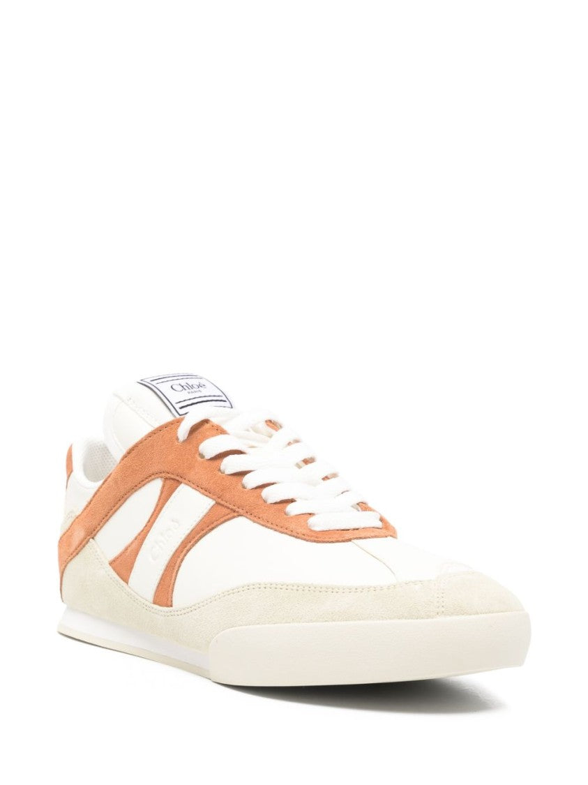 Chloé Low-Profile Flat Shoes With Suede Overlays
