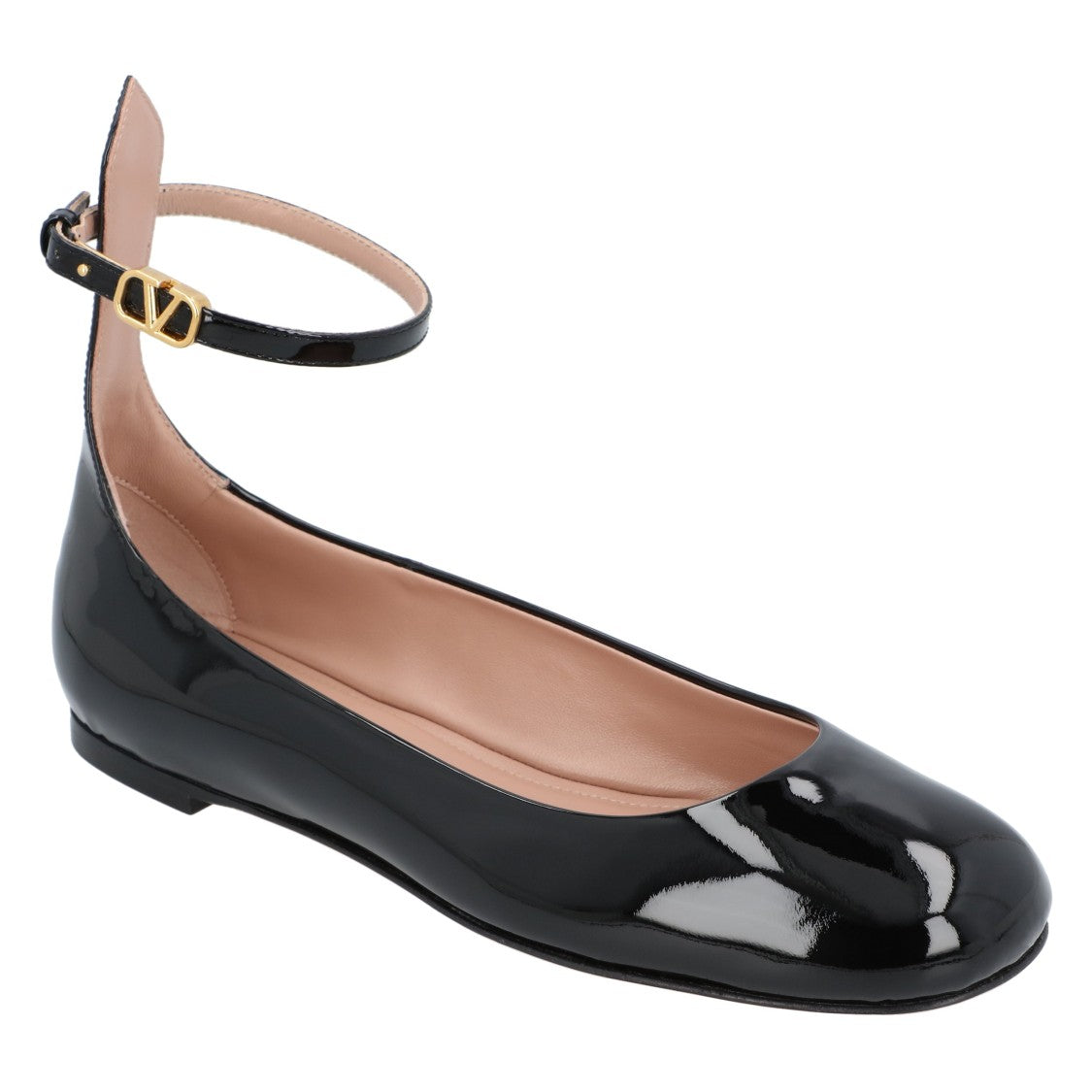 Valentino Patent Leather Ballerinas Black