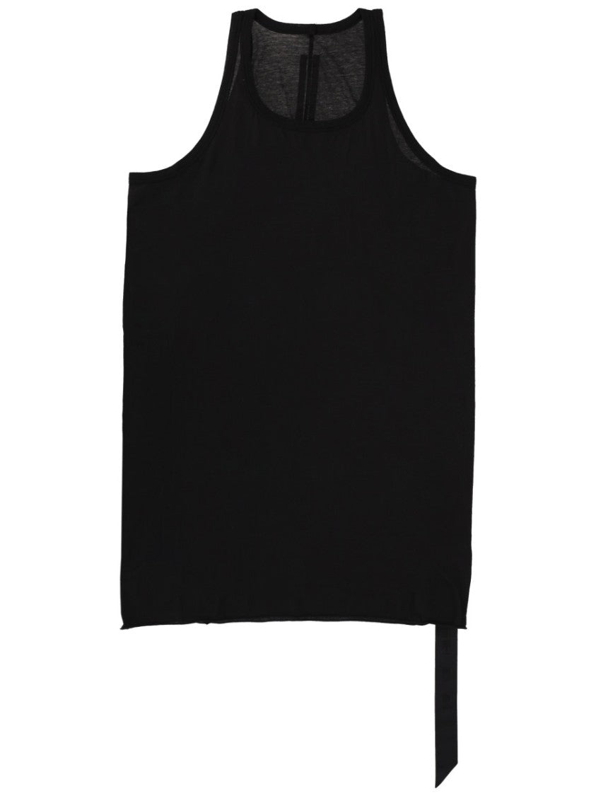 Drkshdw By Rick Owens Loose-Fitting Asymmetrical Extended Fabric Tank Top