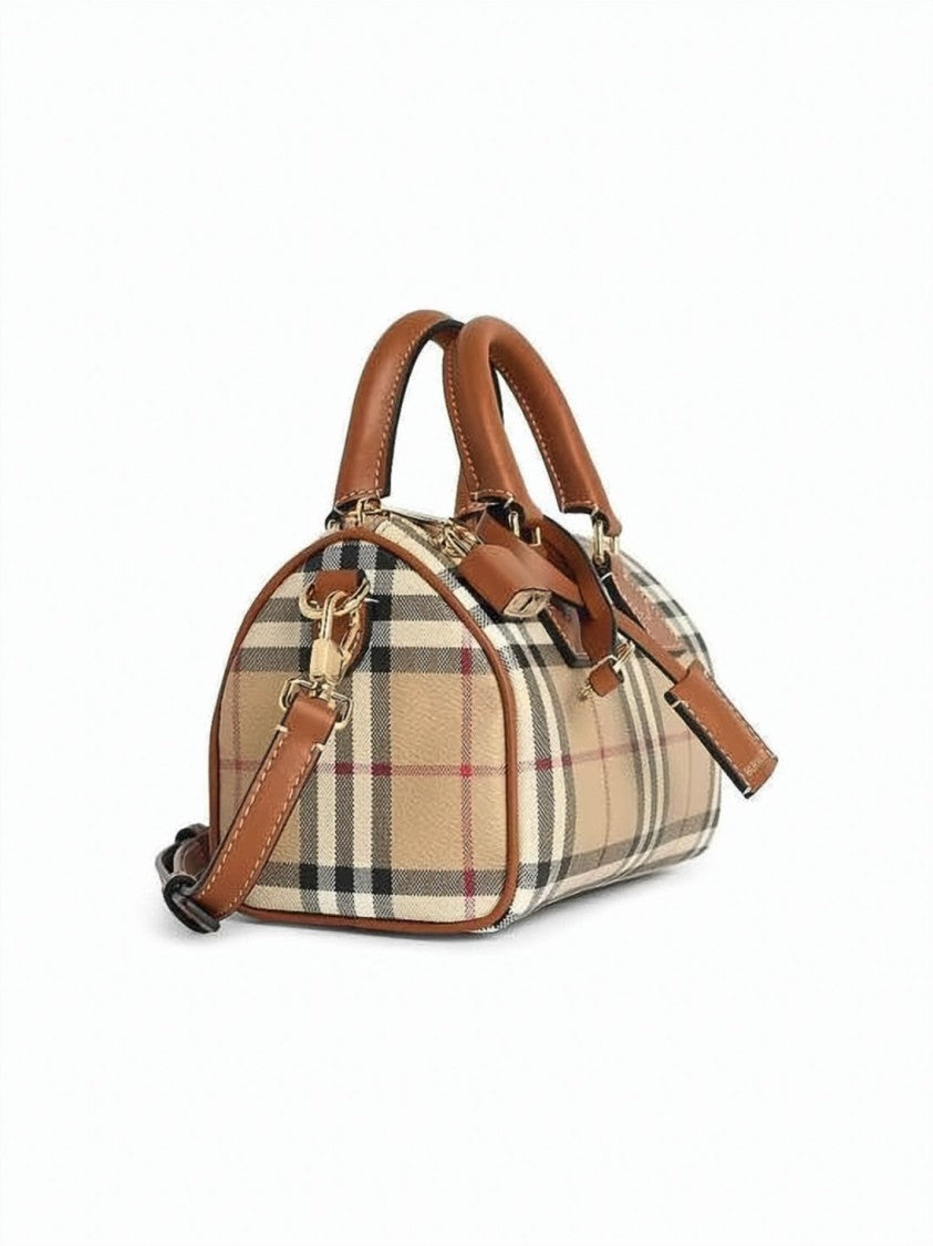 Burberry Compact Bowling-Style Tote Bag
