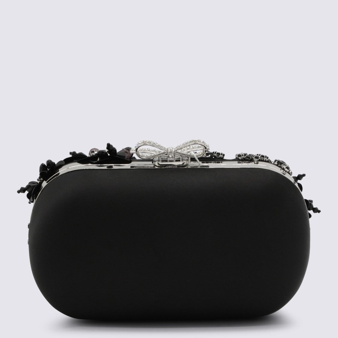 Self-Portrait Black Embellished Clutch