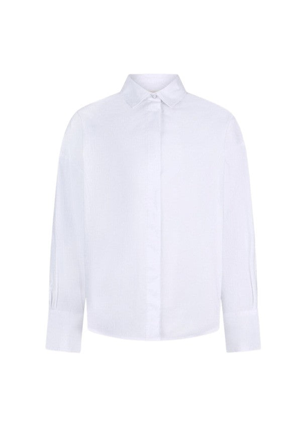 Liu Jo White Cotton-Popeline Shirt With Branded Buttons