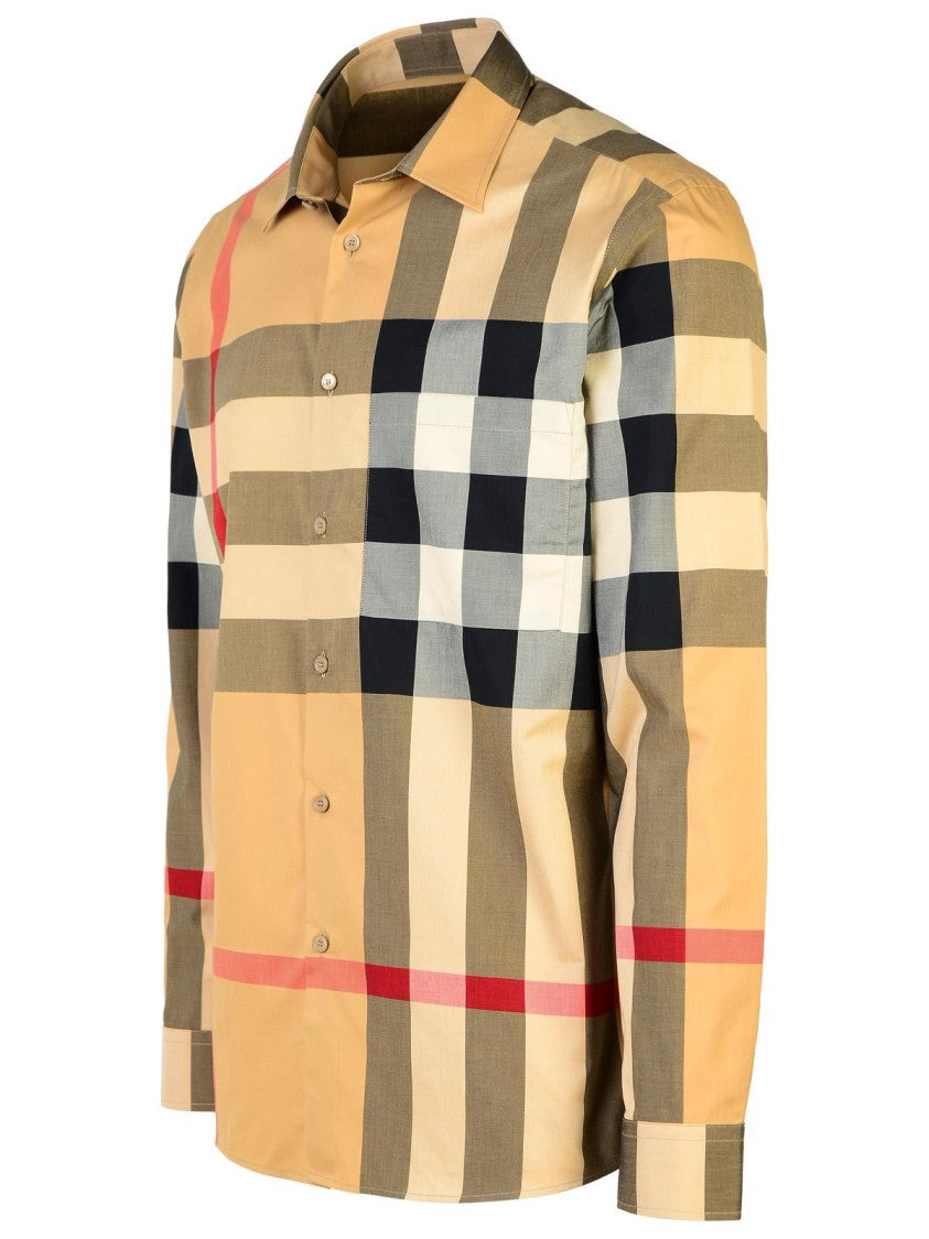 Burberry Summerton' Beige Cotton Shirt