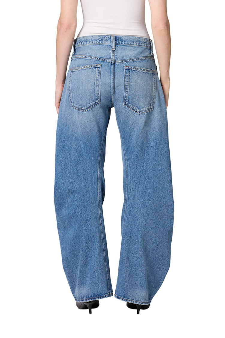 Agolde Light Wash Carrot-Cut Recycled Denim Jeans